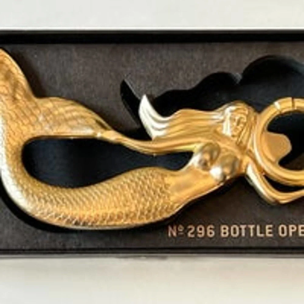 Lady Luck Mermaid Bottle‎ Opener Brass-Coated by Gentlemen's Hardware No. 296